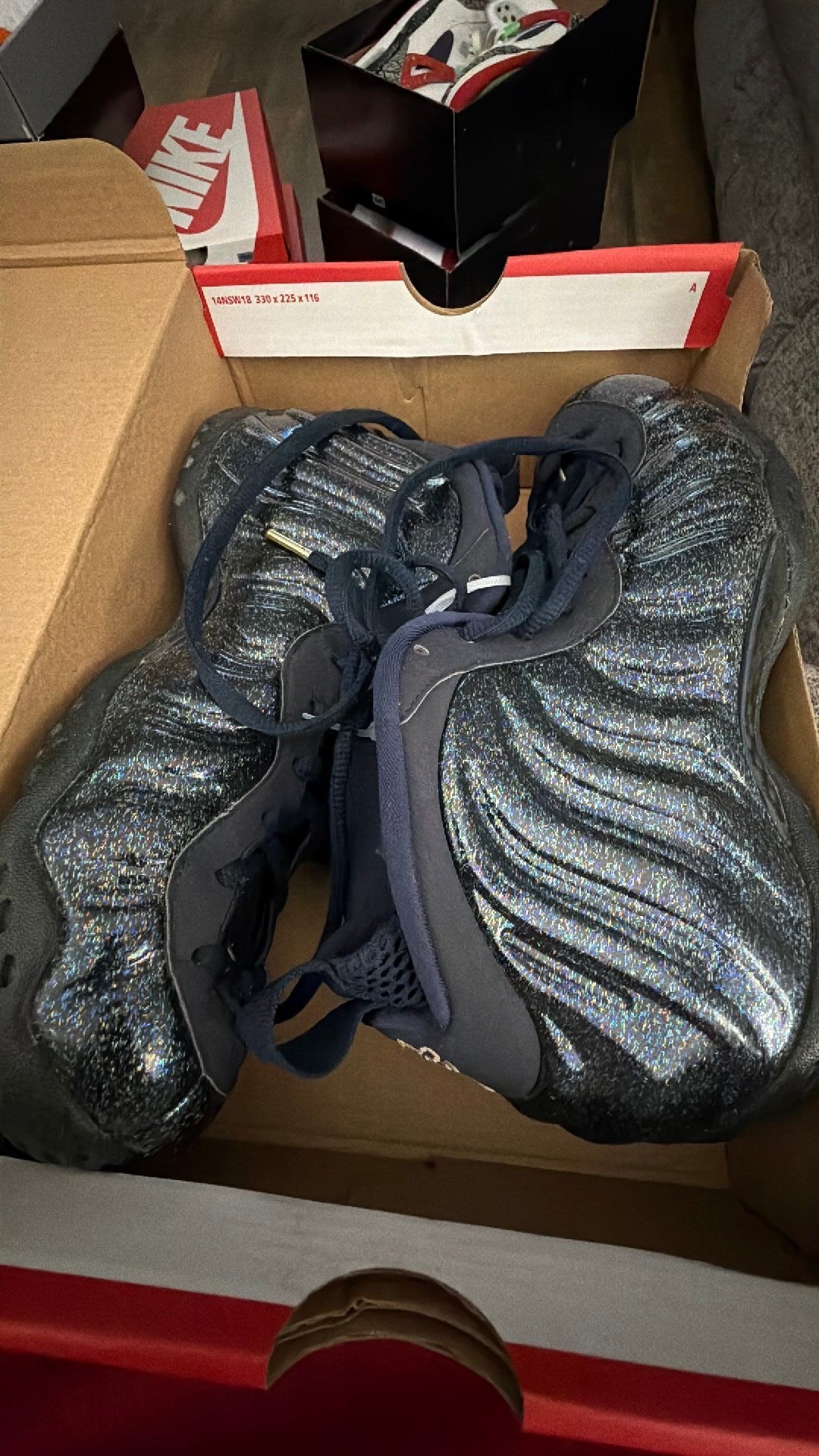 1944 Nike Foamposite One 'Glitter' in Obsidian Blue (AA3963-400) 8M/9.5W