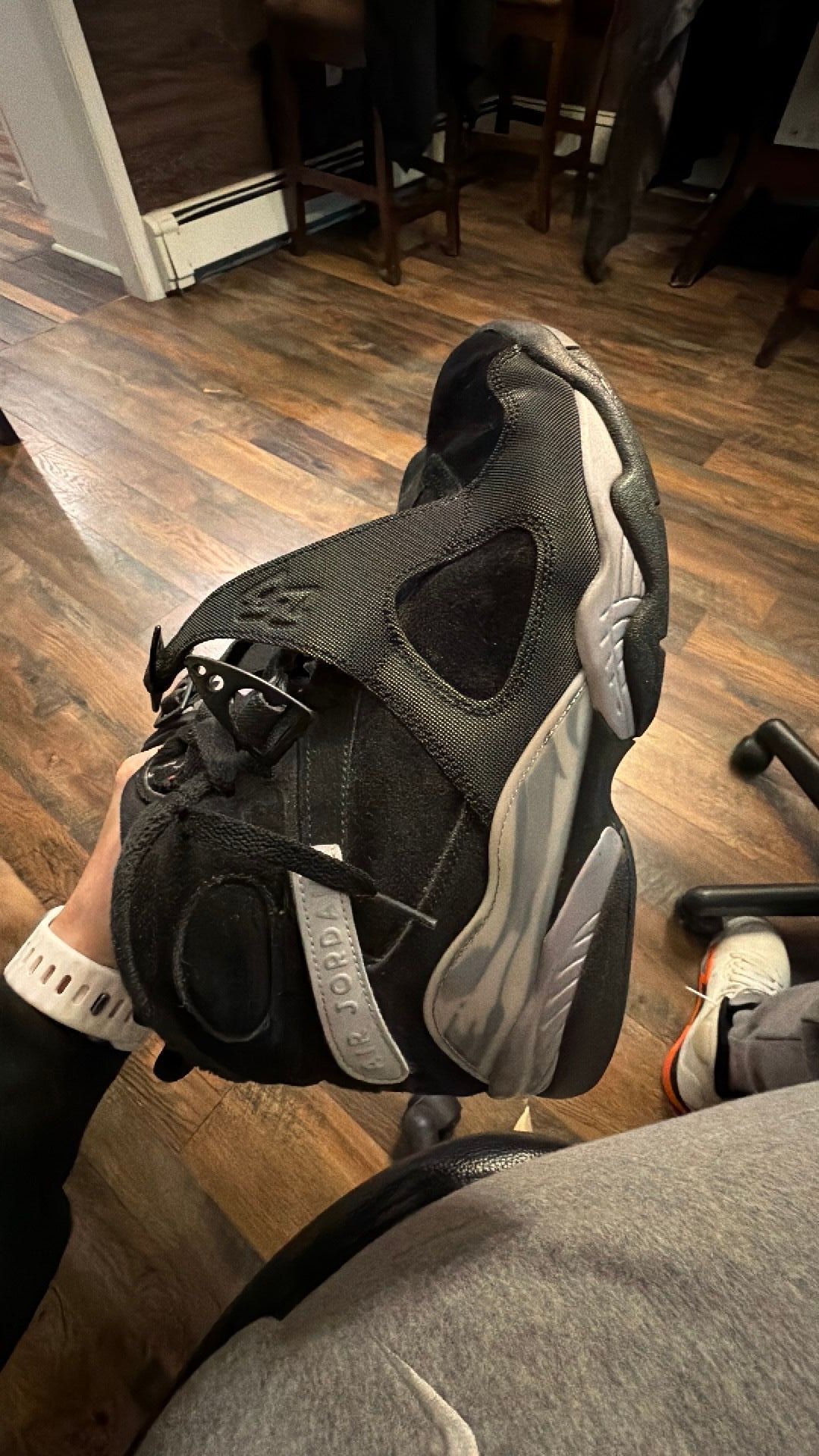 1333 Jordan 8 Retro 'Winterized Gunsmoke' 10.5M/12W
