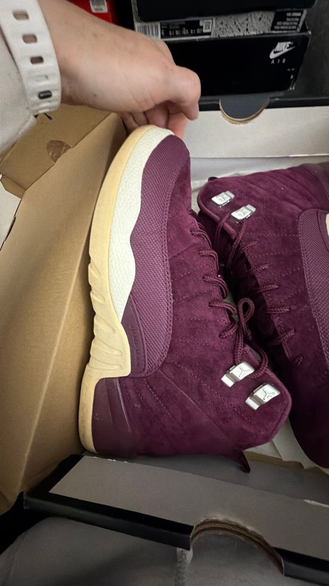 1201 Air Jordan 12 Retro GS 'Bordeaux' 7Y/8.5W