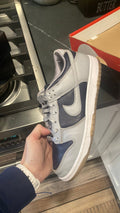 1185 Nike Dunk Low College Navy Grey (Women's) - 7M/8.5W