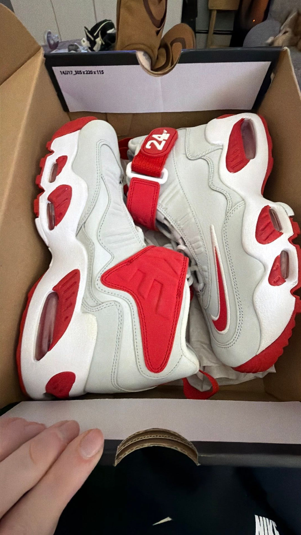 0681 Nike Air Griffey Max 1 "Cincinnati Reds Away"