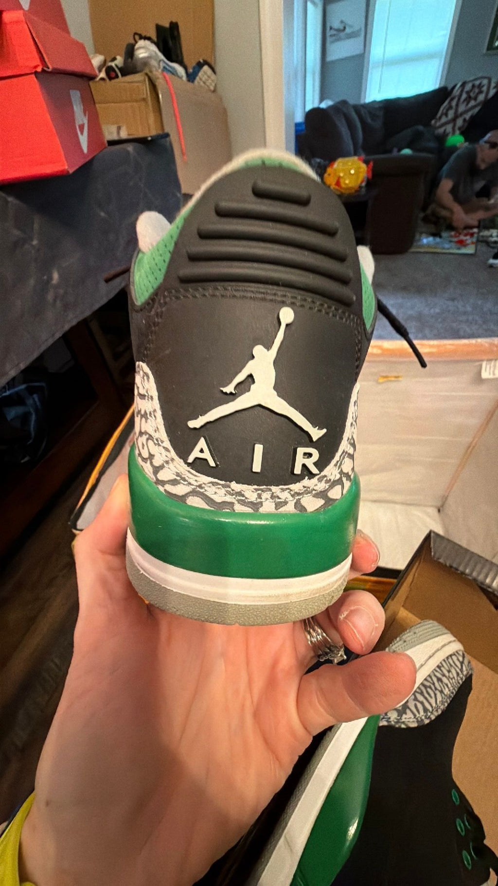 1410 Nike Air Jordan 3 Retro Pine Green 9m