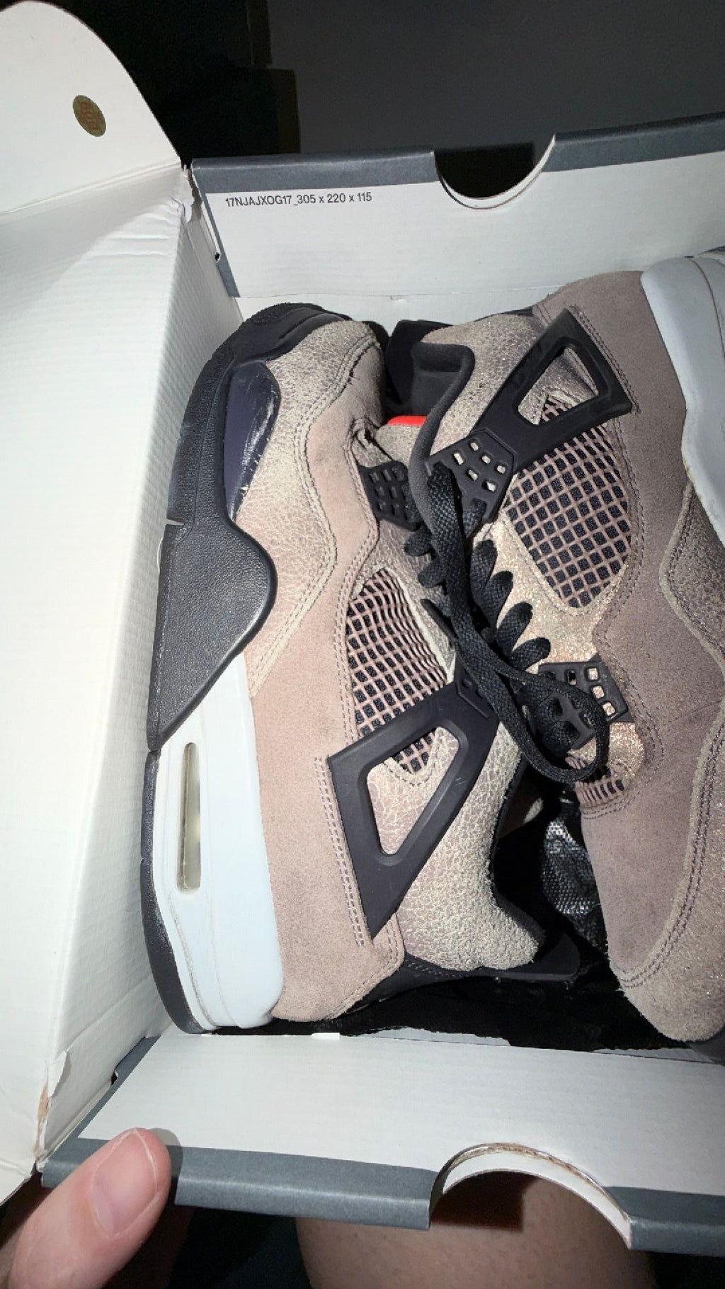 1853 Nike Air Jordan 4 Retro sneakers in the "Taupe Haze"