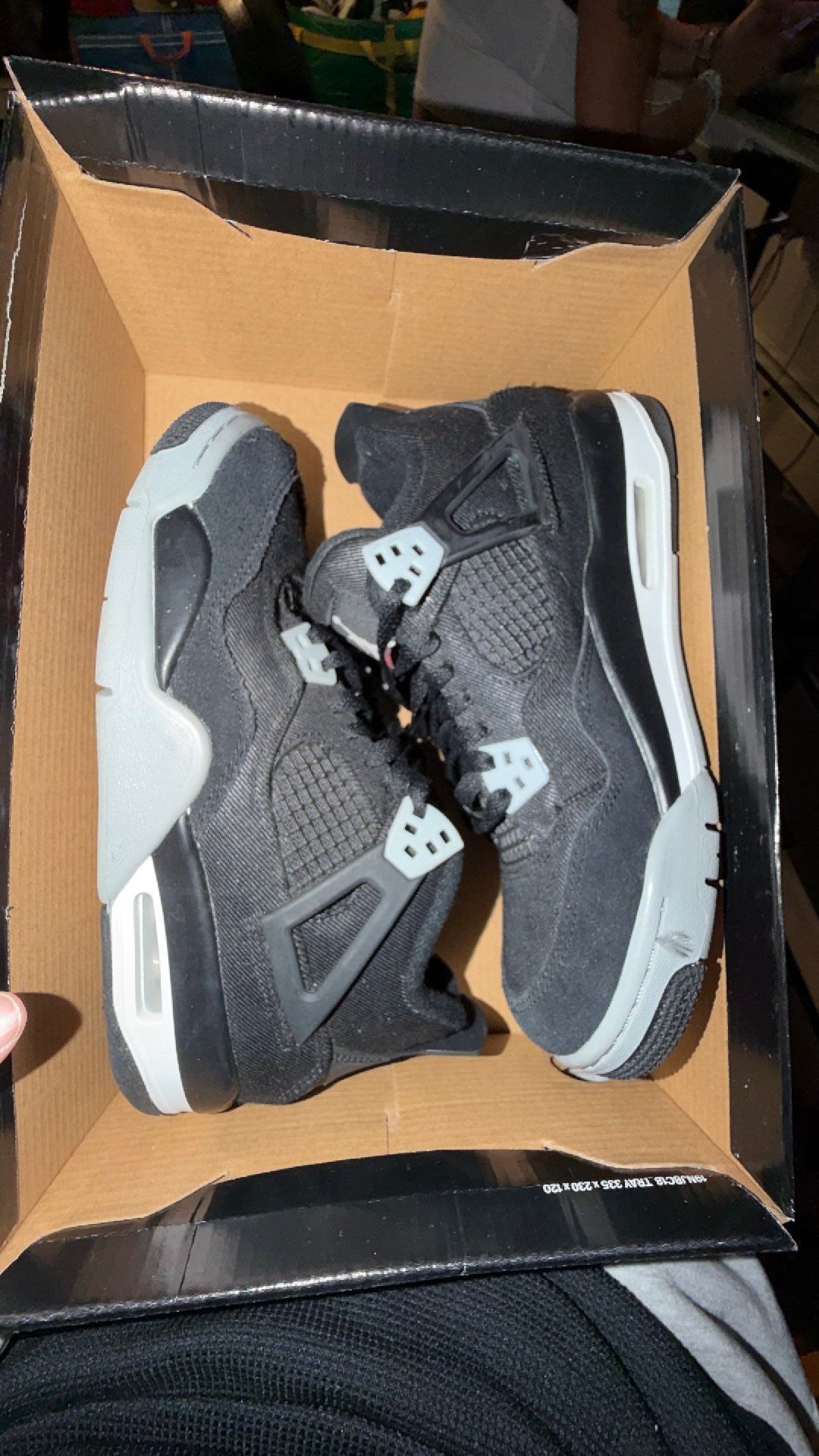 1878 Jordan 4 Retro SE Black Canvas,
