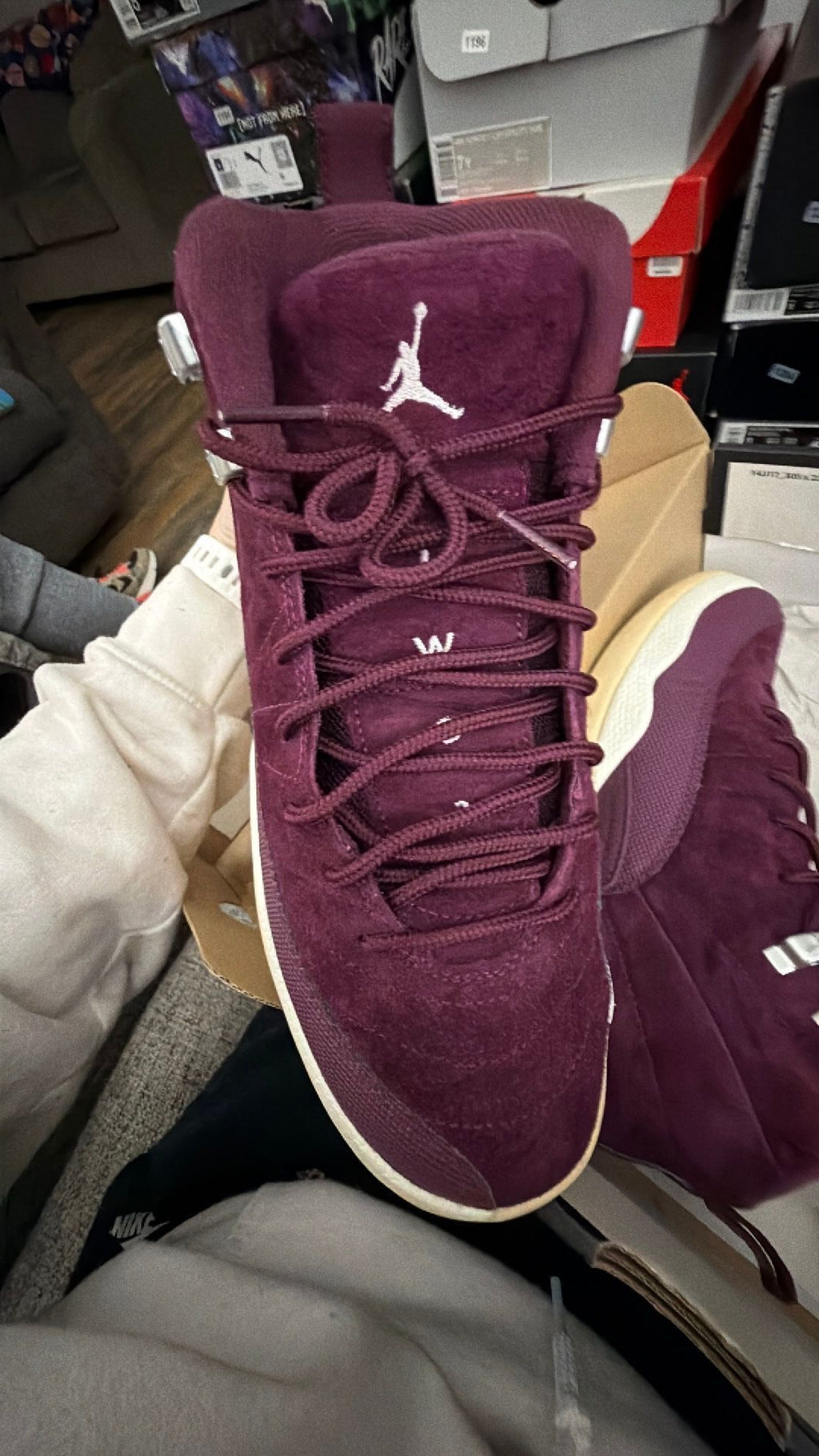 1201 Air Jordan 12 Retro GS 'Bordeaux' 7Y/8.5W
