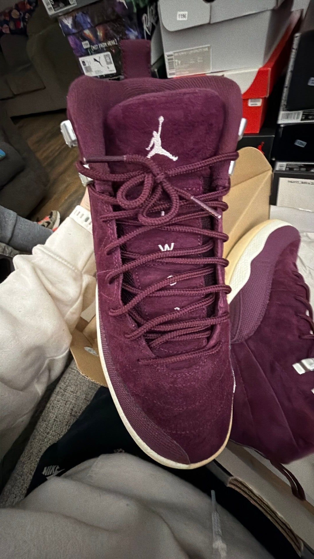 1201 Air Jordan 12 Retro GS 'Bordeaux' 7Y/8.5W