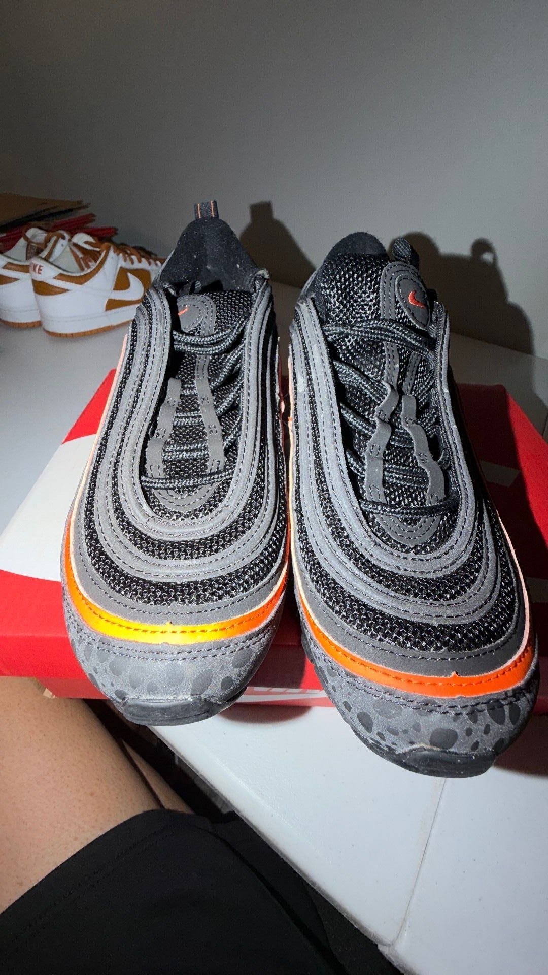 1971 Nike Air Max 97 GS 'Black Safety Orange' 7Y/8.5w