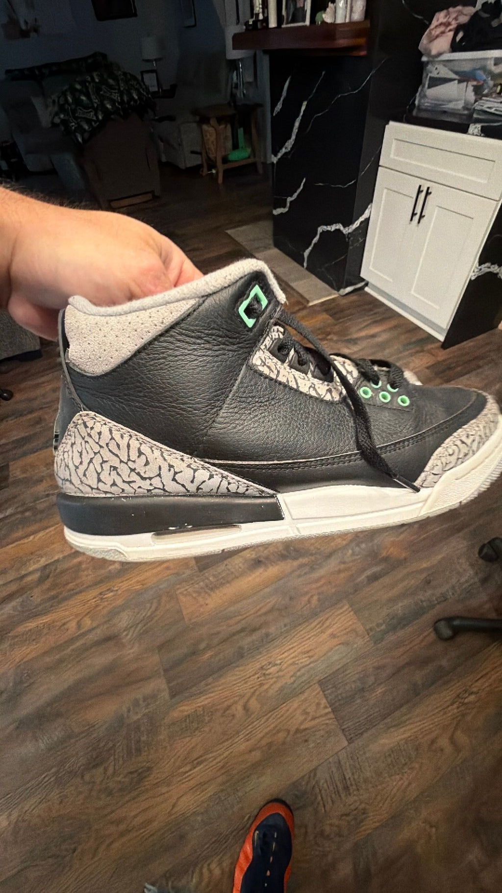 1259 Jordan 3 GS "GREEN GLOW" 7Y/8.5W