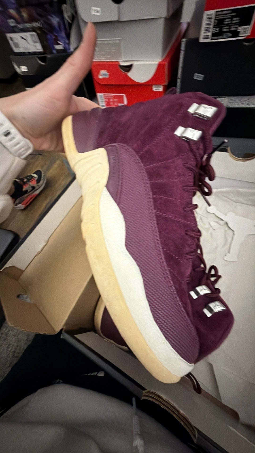 1201 Air Jordan 12 Retro GS 'Bordeaux' 7Y/8.5W