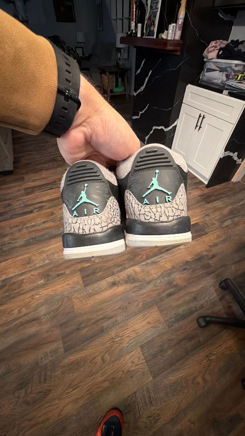 1259 Jordan 3 GS "GREEN GLOW" 7Y/8.5W
