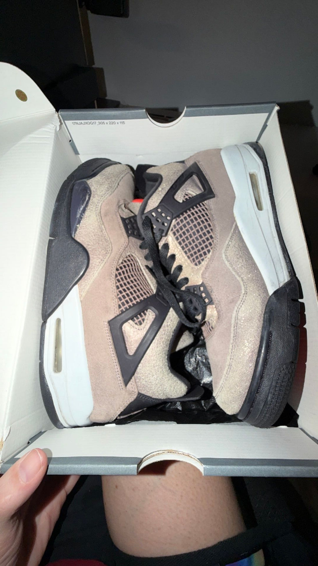 1853 Nike Air Jordan 4 Retro sneakers in the "Taupe Haze"