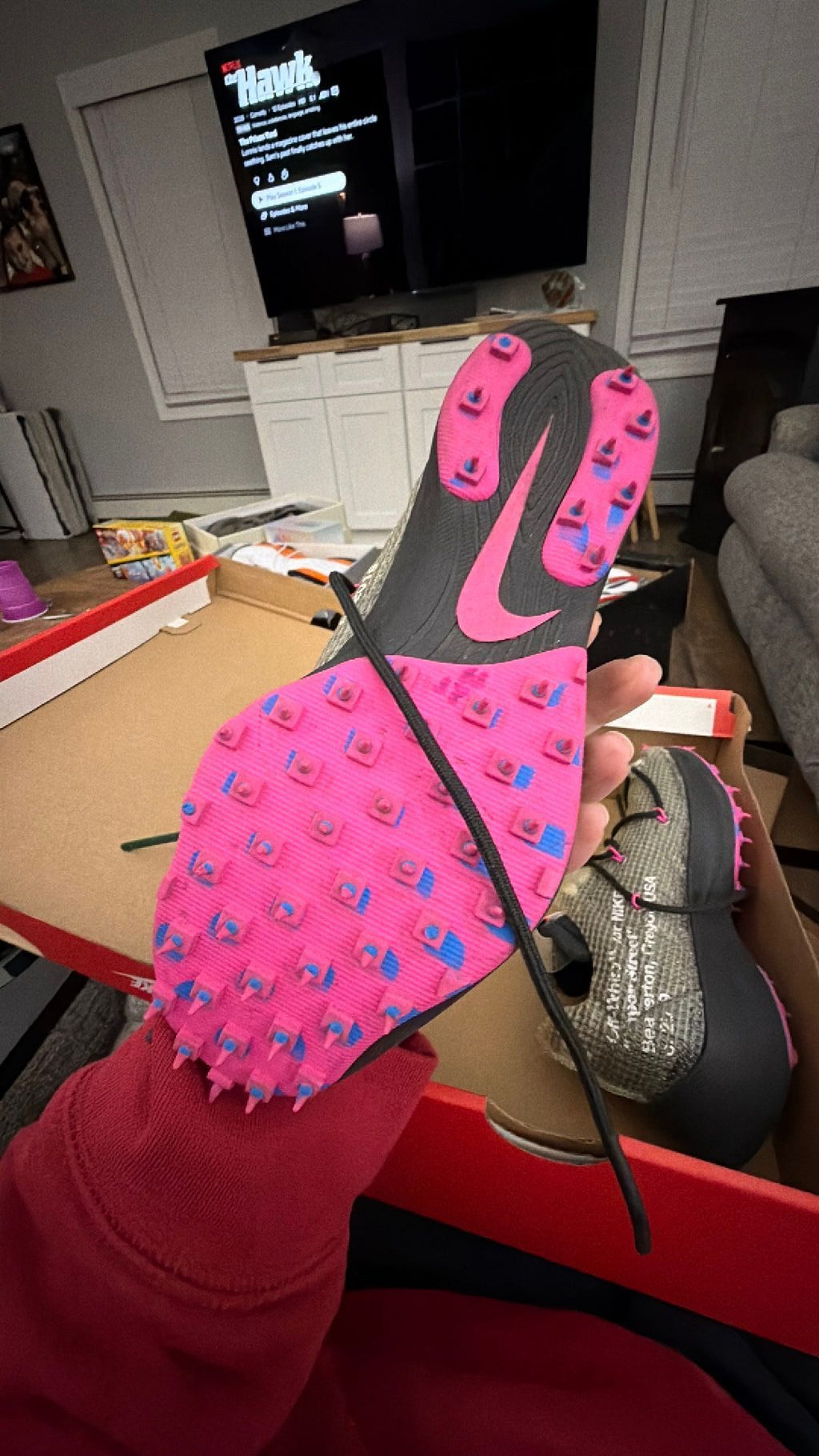 1947 Off-White x Nike Women's Vapor Street 'Laser Fuchsia' 5.5w/4m