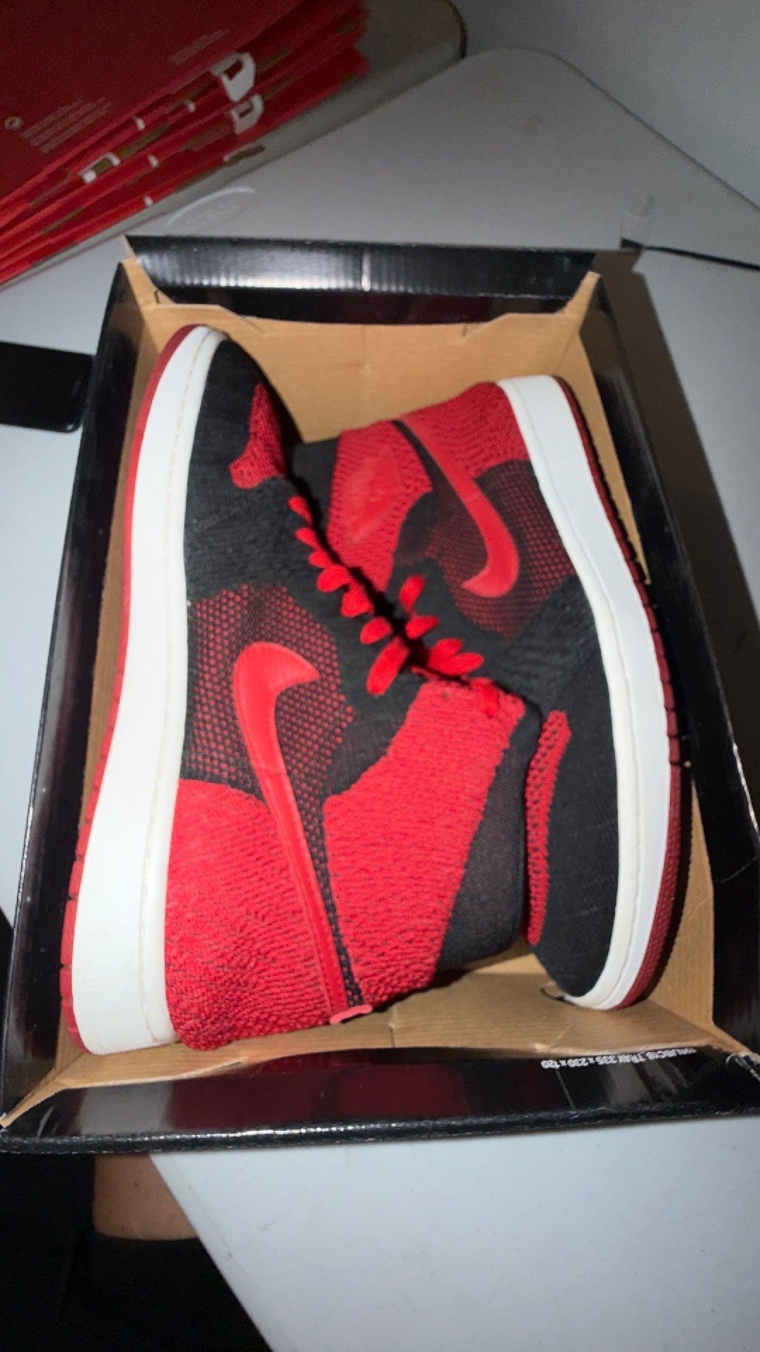 1979 Air Jordan 1 Retro High OG Flyknit "Bred" 13m/14.5w