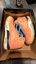 1605 Nike Air Jordan 5 Retro x DJ Khaled "We The Best" sneakers feature a vibrant "Crimson Bliss Nike Air Jordan 5 Retro x DJ Khaled "We The Best"