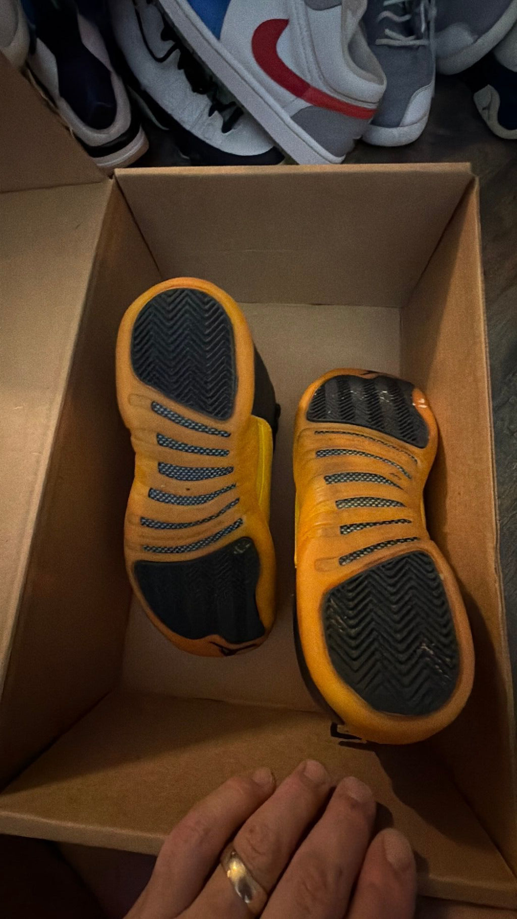 0593 jordan 12 retro black university gold