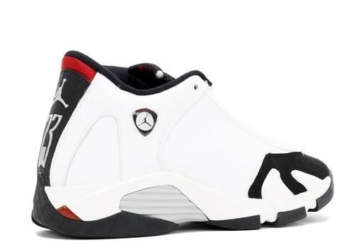 0785 2014 Nike Air Jordan 14 Retro BG Black Toe 654963 102 White/Black-Varsity sz 7y