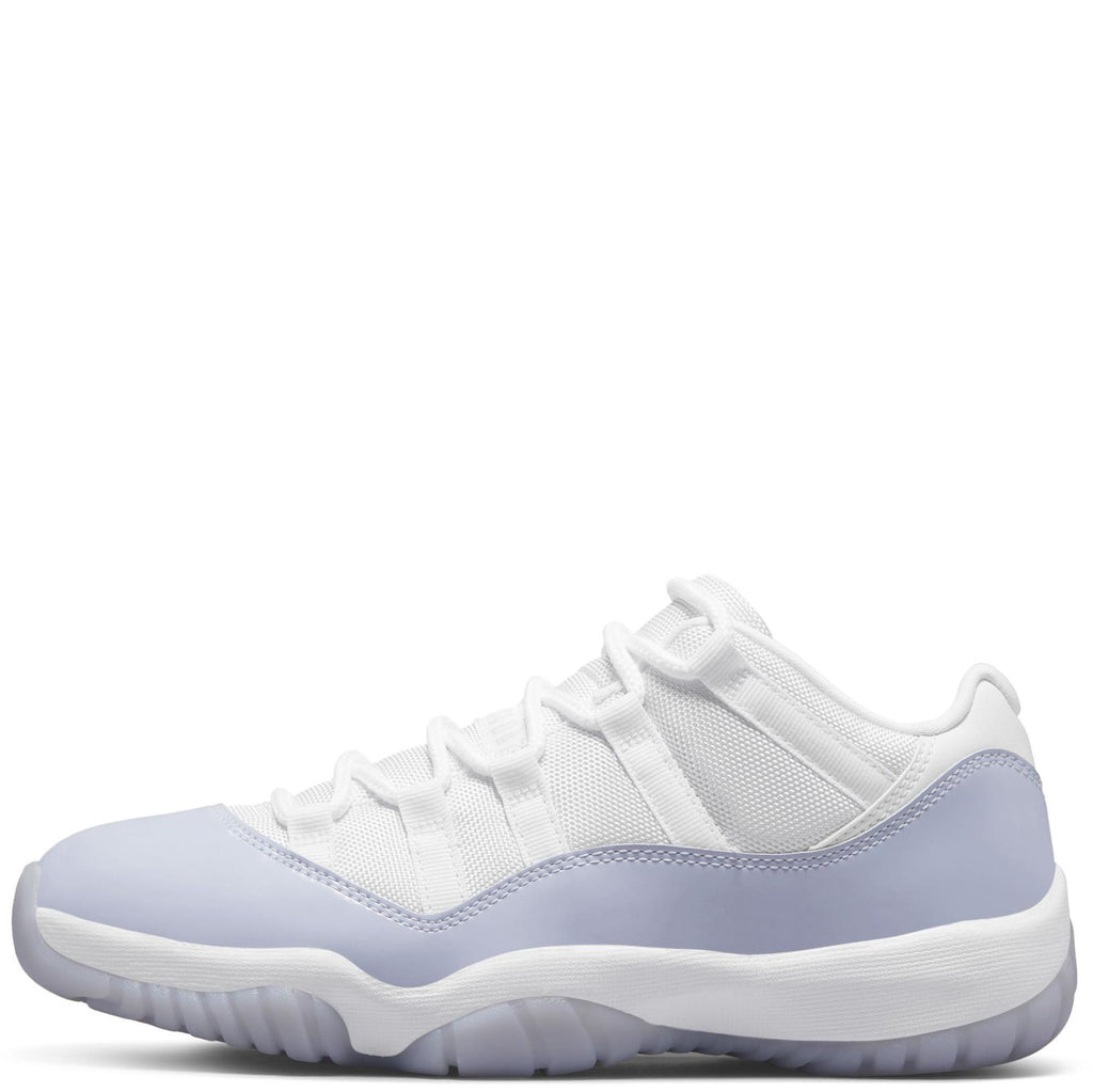 0964 Women Air Jordan 11 Retro Low White/Pure Violet-White Sneakers 6