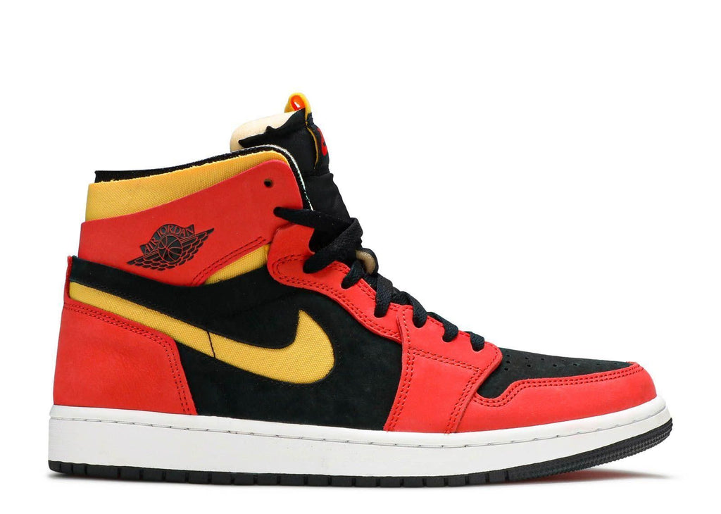 1468 Air Jordan 1 Zoom Cmft Black/Chile Red-White-University Gold