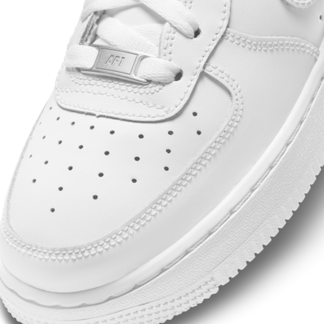 0804 Nike Air Force 1 Low - Boys' Grade School White/White Size 6.5